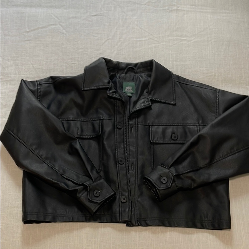 Wild Fable Black Faux Leather Jacket